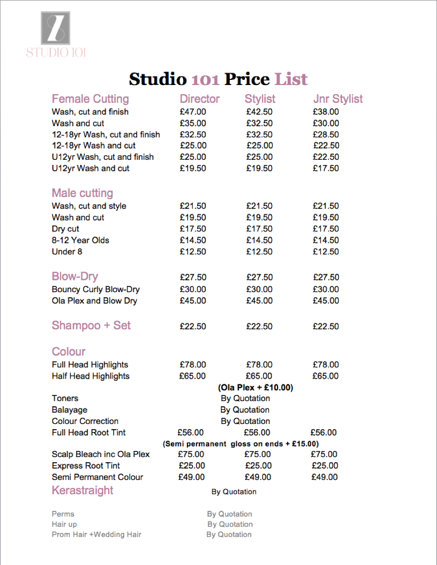 Prices